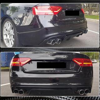 Rear Bumper Diffuser V2 (for S-Line 2012-2015, Carbon) photo 4