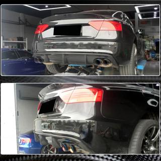 Rear Bumper Diffuser V1 (for S-Line 2012-2015, Carbon) photo 3