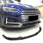 Audi A5 2016-2025 Front Bumper Lip Spoiler (for S-Line Coupe/Cabriolet 2016-2020, Carbon) photo 1
