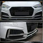 Audi A5 2016-2025 Front Bumper Lip Spoiler (for S-Line Coupe/Cabriolet 2016-2020, Carbon) photo 6