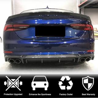 Rear Bumper Diffuser V2 (for S-Line 2016-2020, Carbon) photo 4