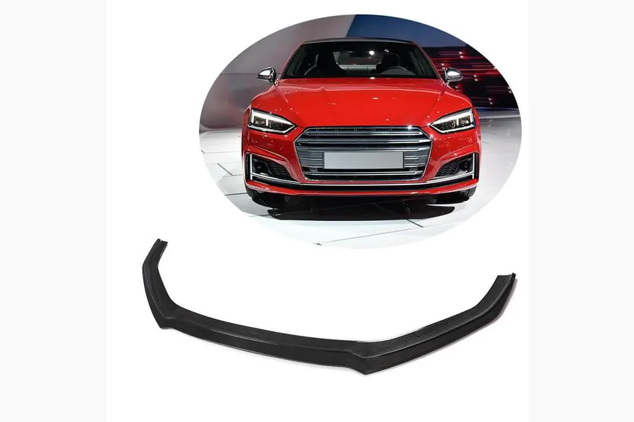 Audi A5 2016-2025 Front Bumper Lip V1 for S-Line 2016-2020 Carbon Image