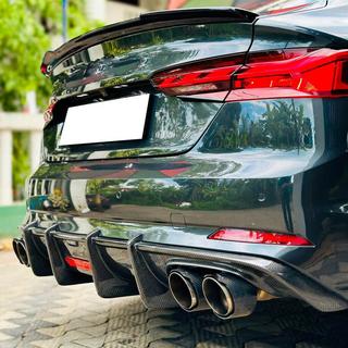 Rear Bumper Diffuser V1 (for S-Line 2016-2020, Carbon) photo 3