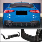 Audi A5 2016-2025 Rear Bumper Diffuser V1 (for S-Line 2021-2025, Carbon) photo 1