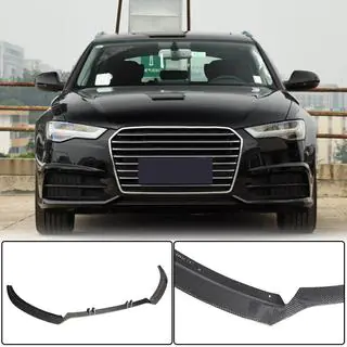 Front Bumper Lip Carbon V2 for S-Line 2014-2018 photo 1