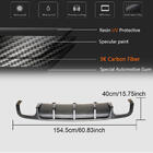 Audi A6 C7 2011-2017 Rear bumper diffuser (for S-Line Avant 2014-2018, Carbon) photo 6