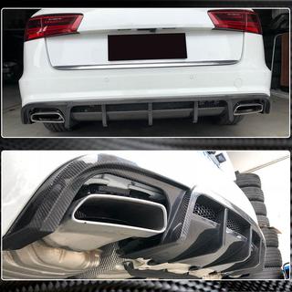 Rear bumper diffuser (for S-Line Avant 2014-2018, Carbon) photo 4