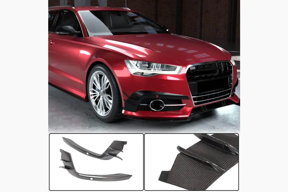 Audi A6 C7 2011-2017 Carbon Fog Light Covers (for S-Line 2014-2018) Image