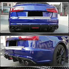 Audi A6 C7 2011-2017 Rear Bumper Diffuser Carbon (for S-Line 2014-2018) photo 2