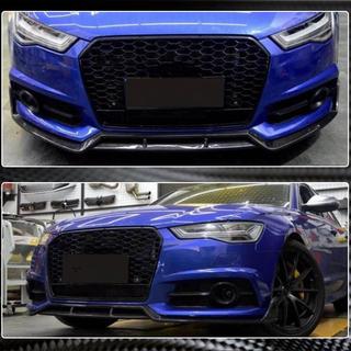 Front Bumper Lip Carbon V1 for S-Line 2014-2018 photo 4