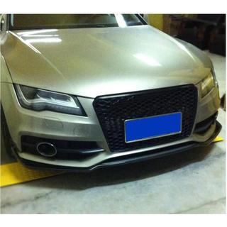 Front Bumper Lip V1 (for S-Line, 2010-2014, Carbon) photo 3