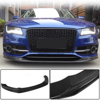 Front Bumper Lip V2 (for S-Line 2010-2014, Carbon) photo 1