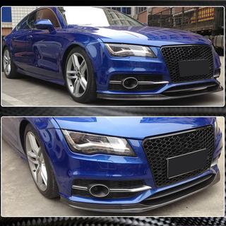 Front Bumper Lip V2 (for S-Line 2010-2014, Carbon) photo 3