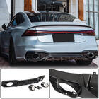 Audi A7 2018- Rear bumper diffuser with exhaust tips (for S-Line 2018-2022, Dry Carbon) photo 1