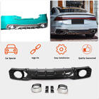 Audi A7 2018- Rear bumper diffuser with exhaust tips (for S-Line 2018-2022, Dry Carbon) photo 2