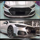 Audi A7 2018- Front Bumper Lip Spoiler (for S-Line 2018-2022, Carbon) photo 3
