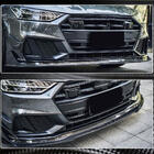 Audi A7 2018- Front Bumper Lip Spoiler (for S-Line 2018-2022, Carbon) photo 4