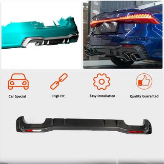 Rear Bumper Diffuser (for S-Line 2018-2022, Carbon) photo 2