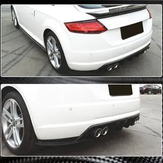 Rear Bumper Diffuser (for Base, 2014-2019, Carbon) photo 3