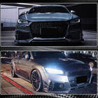 Audi TT 2014-2023 Front Bumper Lip Spoiler (for RS, 2016-2019, Carbon) photo 5