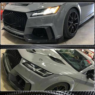 Front Bumper Lip Spoiler (for RS, 2016-2019, Carbon) photo 4