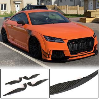 Side Skirts for Front Bumper (for RS, 2016-2019, Carbon) photo 1