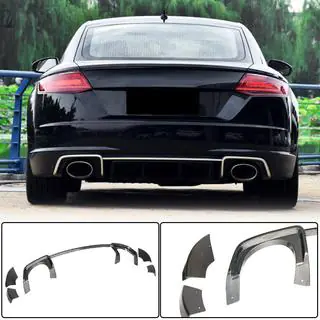 Rear Bumper Diffuser (for RS, 2016-2019, Dry Carbon) photo 1
