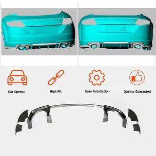 Rear Bumper Diffuser (for RS, 2016-2019, Dry Carbon) photo 2