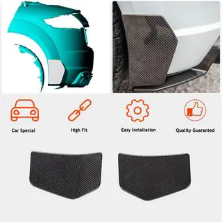 Rear Bumper Flap Extensions (for S-line/TTS/TTRS, 2014-2019, Carbon) photo 2