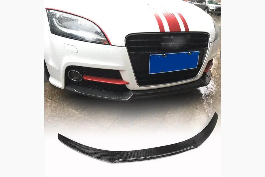 Audi TT 2006-2014 Front Bumper Lip V2 (Carbon) Image