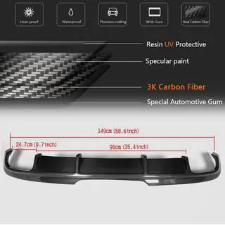 Rear Bumper Diffuser (Carbon) photo 4
