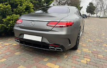 Mercedes S-class C217 Coupe 2014-2020 Rear Diffuser with Tips Silver (2018-2020) photo 1