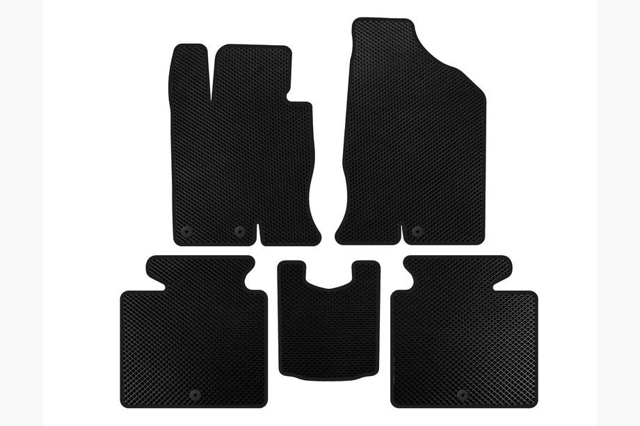 Hyundai Grandeur 2011-2017 EVA Floor Mats (SD, Petrol, Black) Image