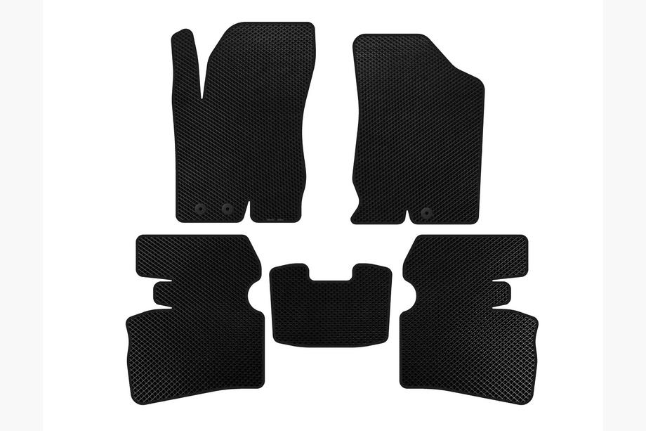 Hyundai I-30 2007-2011 EVA Floor Mats (SW, Black) Image