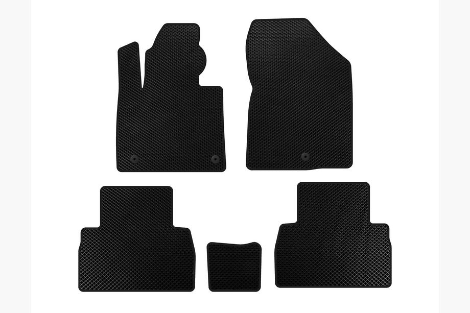 Hyundai Santa Fe 4 2018-2023 EVA Floor Mats (2018-2020, Black) Photo 1