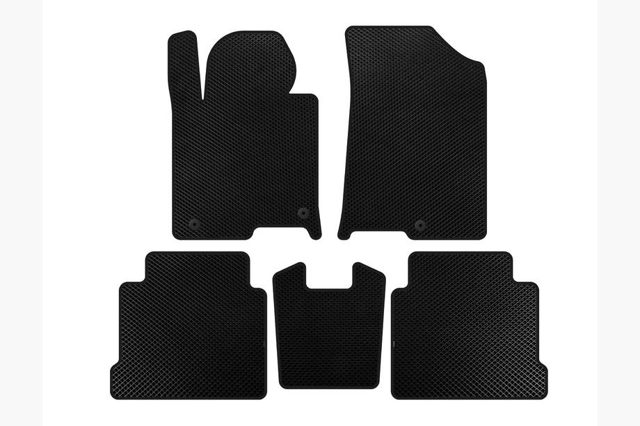 Hyundai Sonata LF 2014-2019 EVA Floor Mats (SD, Black) Image