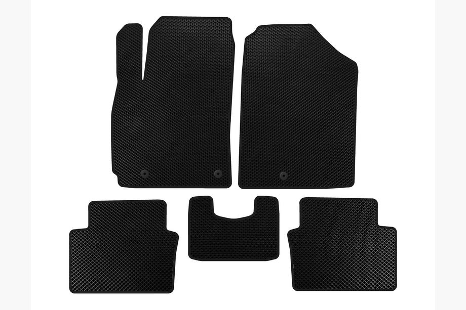 Hyundai Veloster 2018-2022 EVA Floor Mats (Coupe, Black) Image