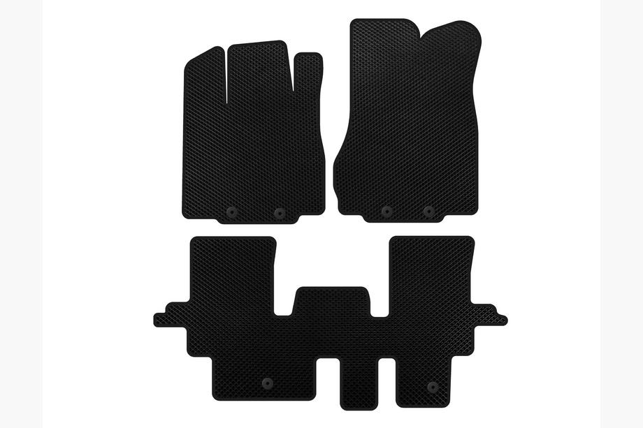 Infiniti QX60 2016-2021 EVA Floor Mats (2 Rows, Black) Image