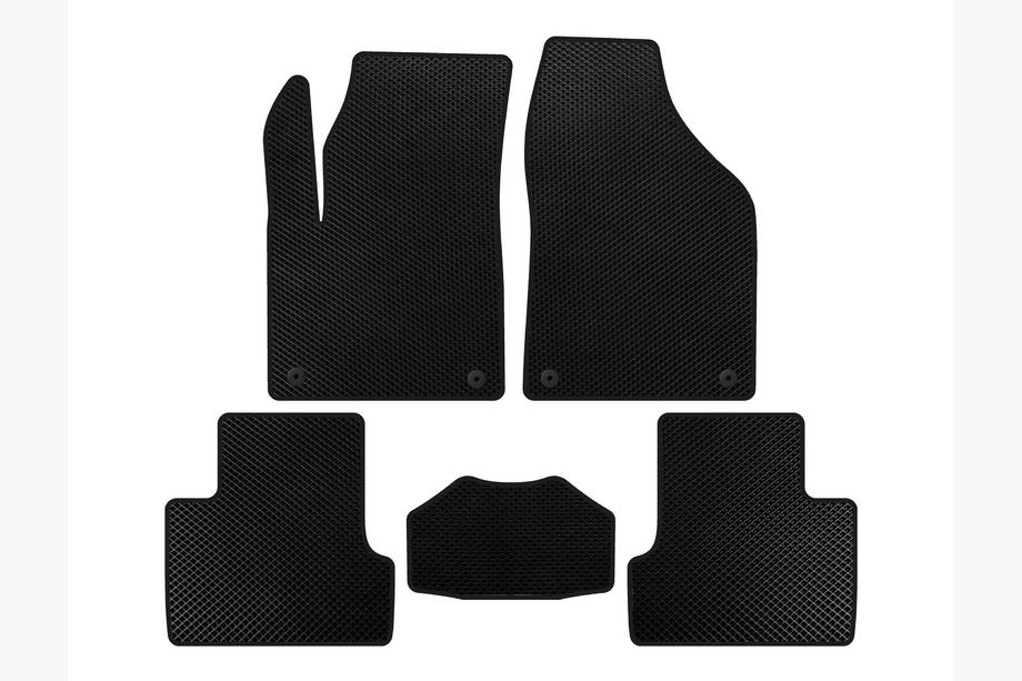 Jeep Cherokee KL 2013- EVA Floor Mats (2018+, Black) Image
