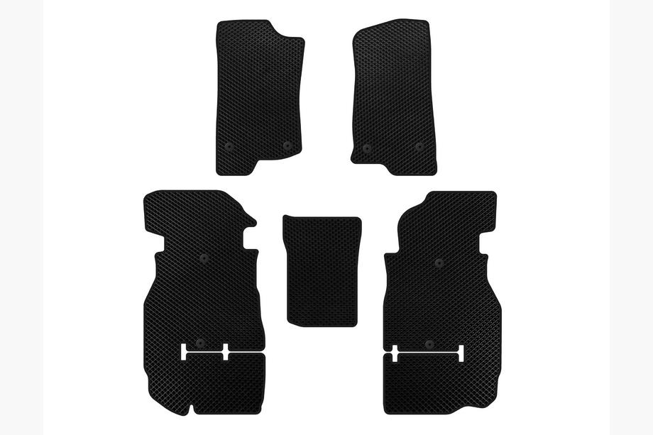 Jeep Wrangler 2018- EVA Floor Mats (Rubicon Unlimited/5-Door, Black) Image