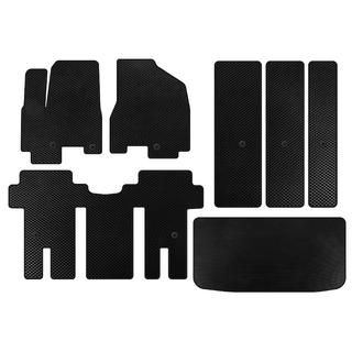 EVA Floor Mats (full interior, Black) Kia Carnival 2014-2020