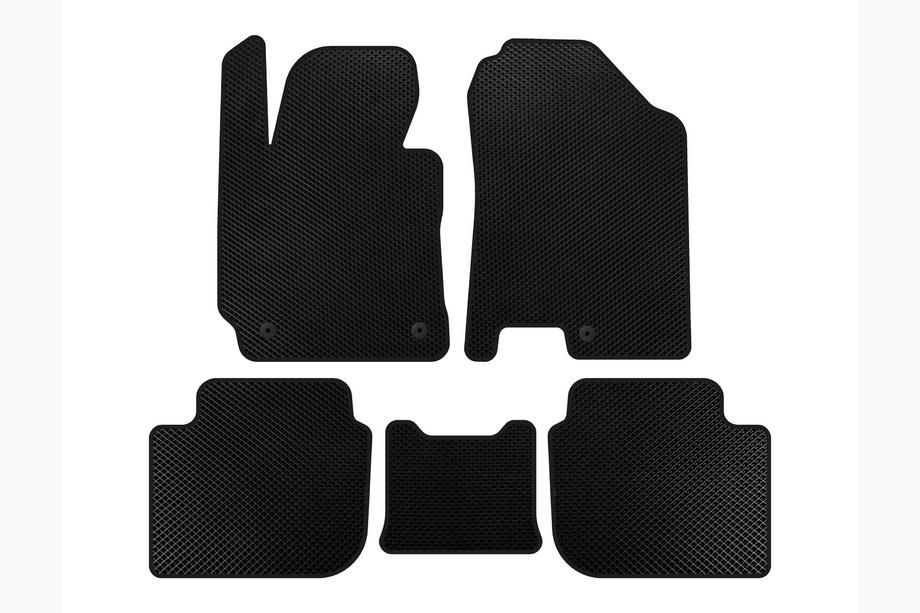 Kia Cerato 3 2013-2018 EVA Floor Mats (SD, Black) Image