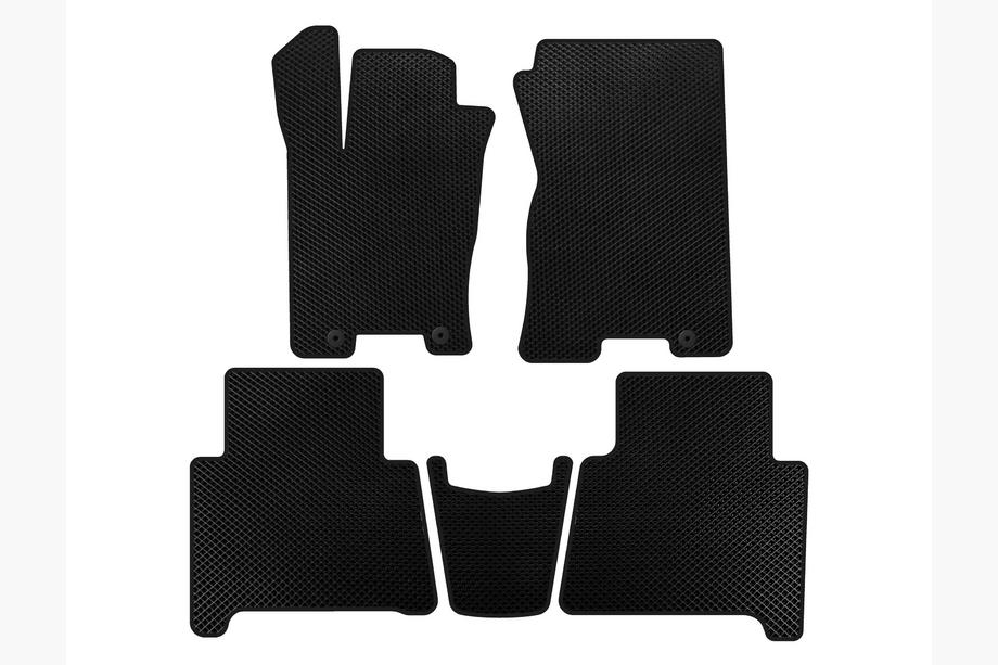 Kia Mohave 2008-2016 EVA Floor Mats (Black) Image