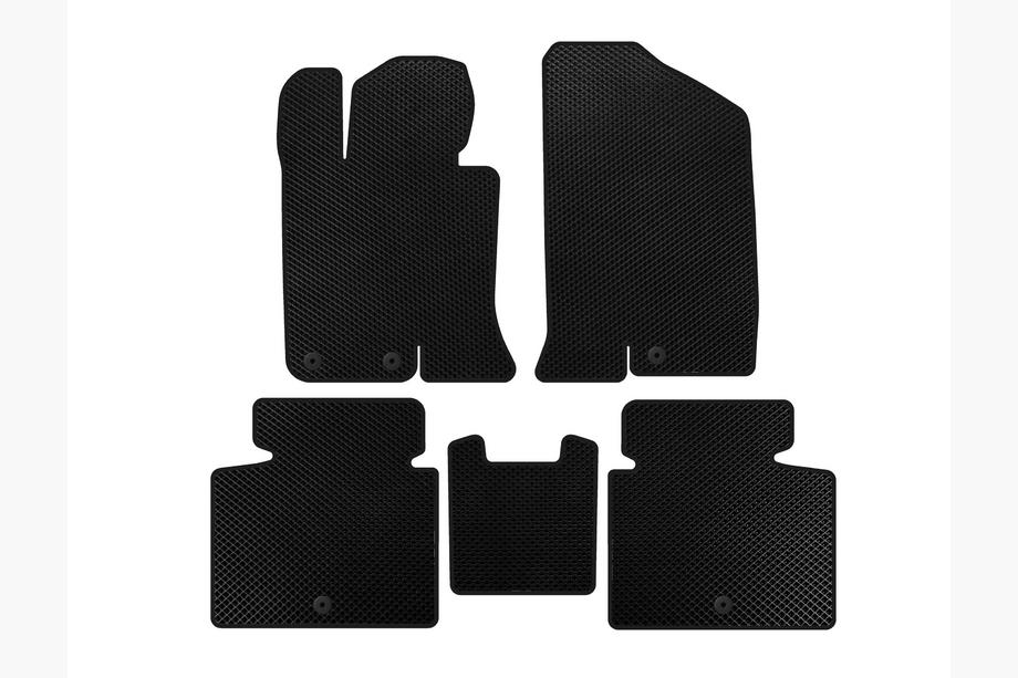 Kia Optima 2010-2016 EVA Floor Mats V-2 (SD, Black) Image