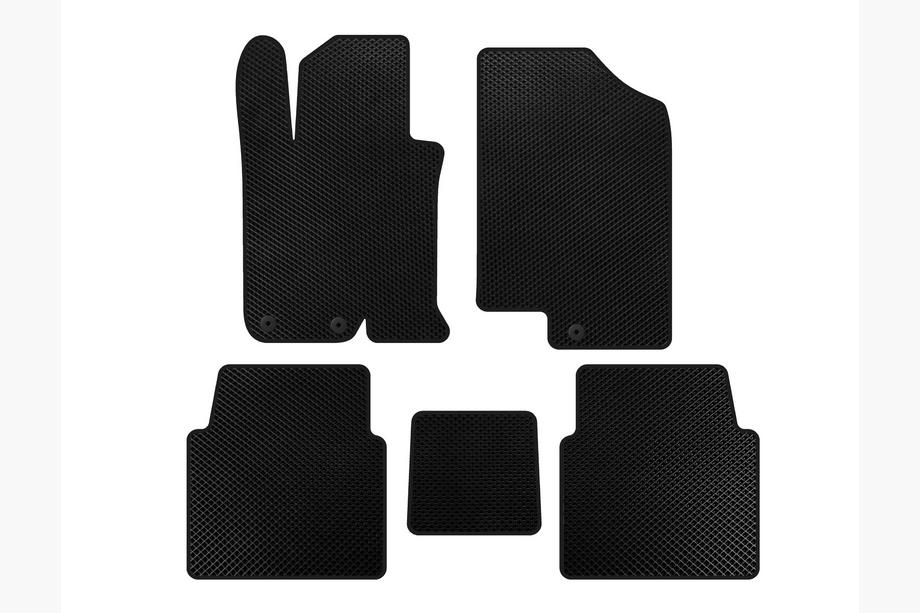 Kia Optima 2010-2016 EVA Floor Mats V-1 (SD, Black) Image