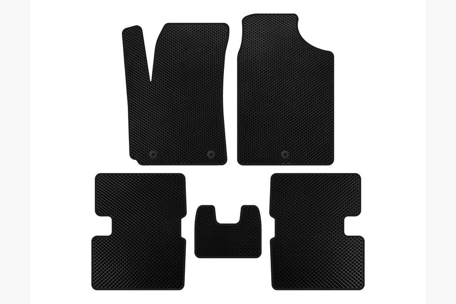 Kia Picanto 2016- EVA Floor Mats (HB, Black) Image