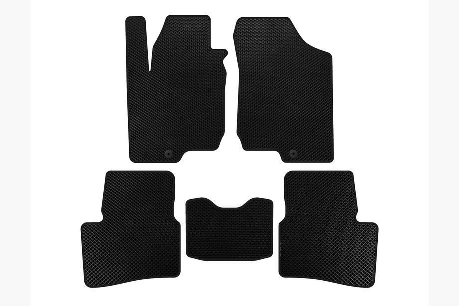 Kia Ceed 2007-2012 EVA Floor Mats (HB, 3-Door, Black) Image