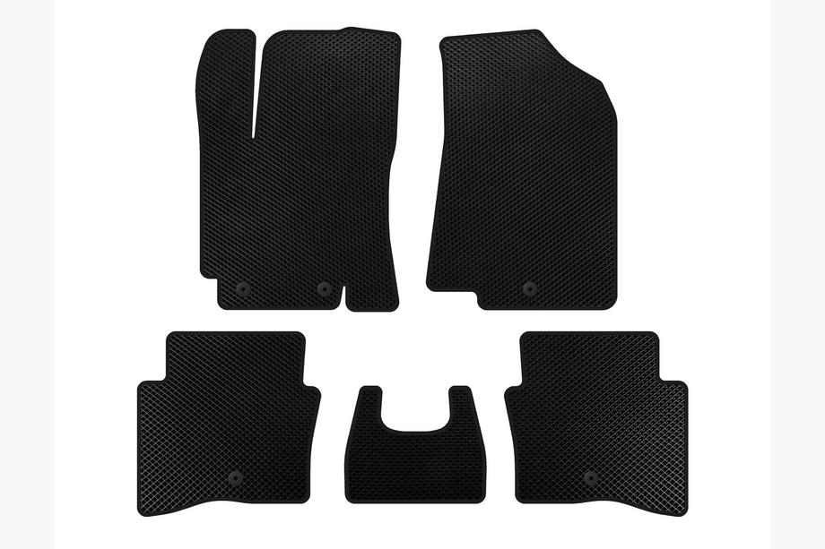 Kia Rio 2012-2017 EVA Floor Mats (SD, Black) Image