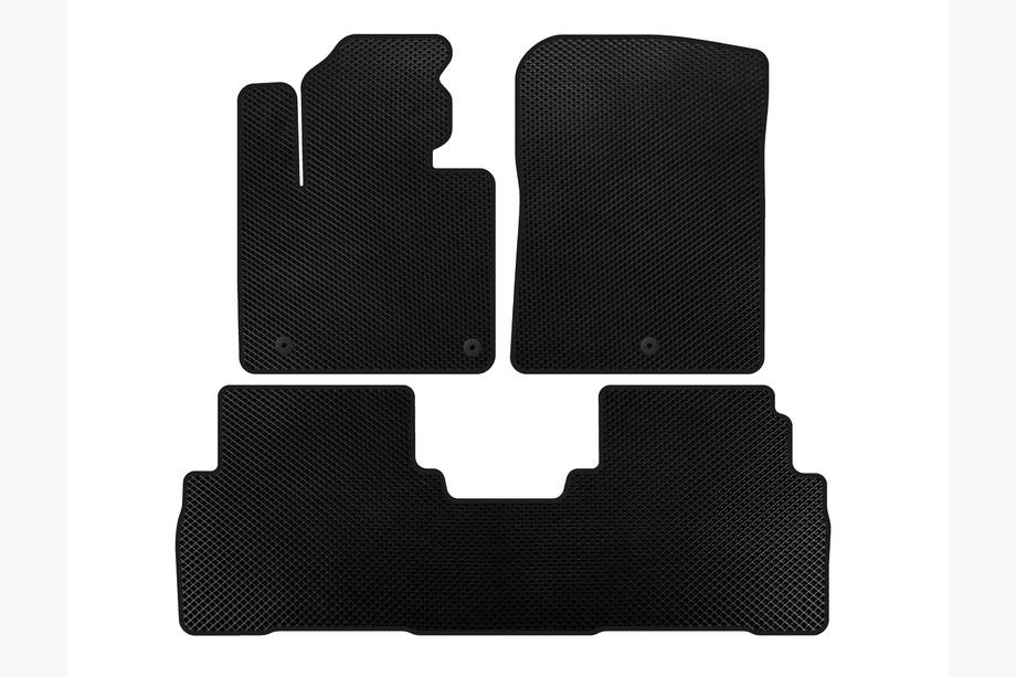 Kia Sorento III UM 2014-2020 EVA Floor Mats (7-Seater, Black) Image