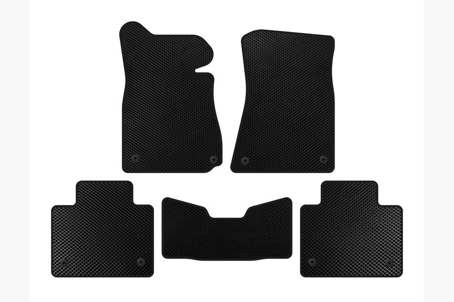 Lexus GS 2011-2020 EVA Floor Mats (2011-2015, SD, 2WD, Black) Image
